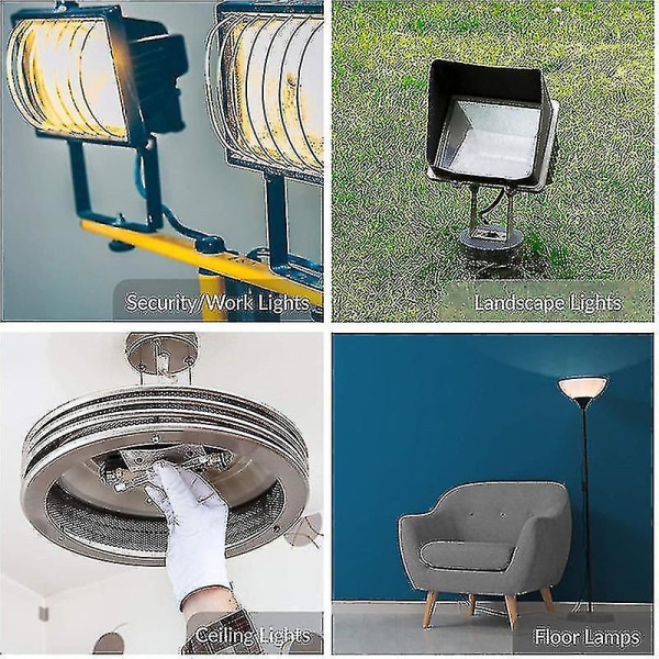 Dimbar R7s 118mm 300w halogen pærelyspære Ac 220-240v 3100lm lineær halogen flomlys egnet for landskapsbelysning, sikkerhet, gatebelysning -5p