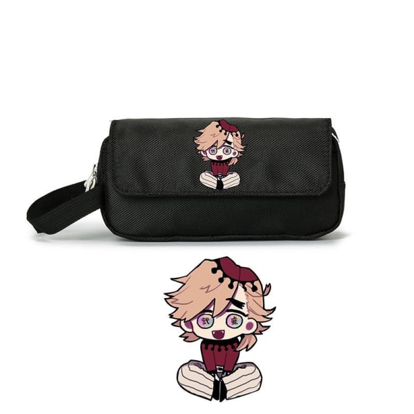 Demon Slayer Kokushibo kynäkotelo Douma Akaza kynälaatikko kaksikerroksinen kynäkotelo
