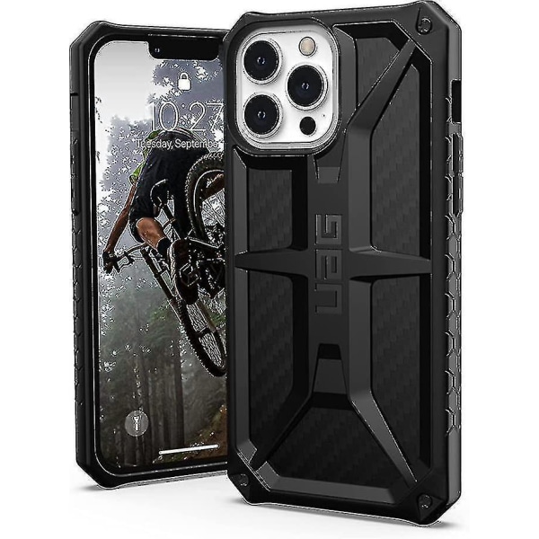 Designed For Iphone 12 Pro/12 Case Carbon Fiber Rugged Lightweight Slim Shockproof Premium Monarch