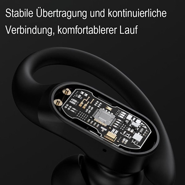 Bluetooth 5.3 hörlurar sport, in-ear hörlurar trådlösa, öronkrok hörlurar