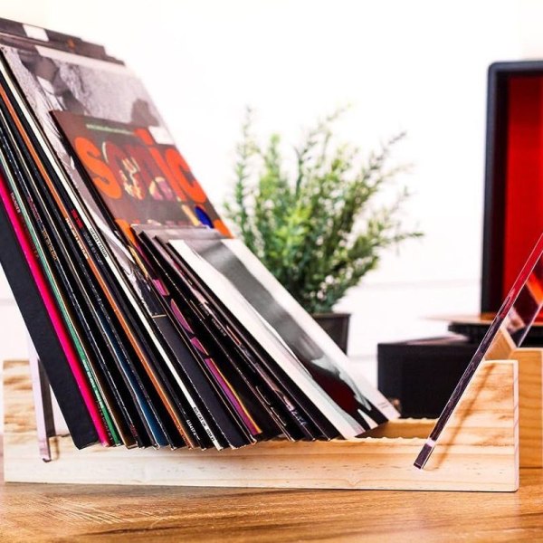 Plateholder for vinylplater - stabler opptil 50 album
