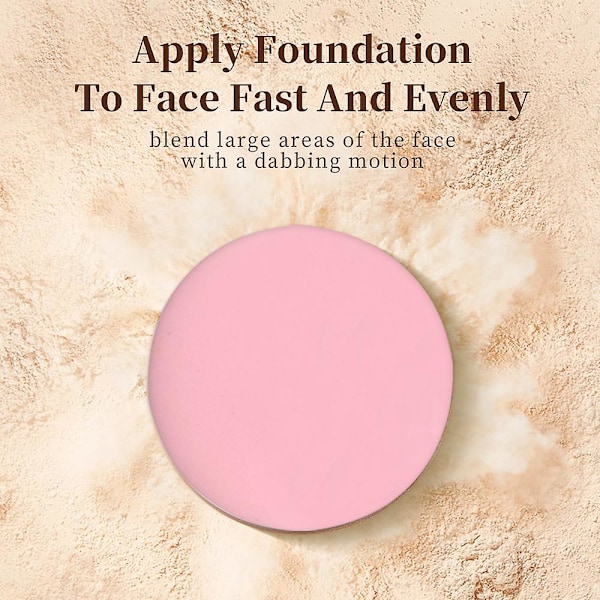 12 stk. runde makeup-svampe med luftpude-pudderpuf, makeup-puf til foundation, concealer