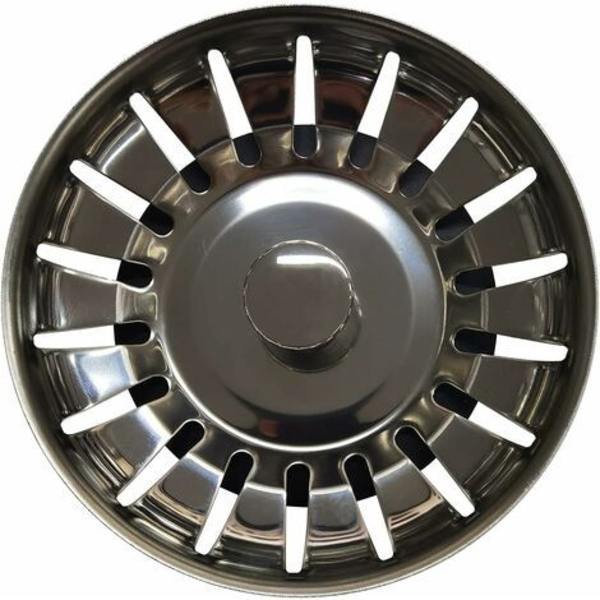 Vaskesil, Køkken Rustfrit Stål Fortykkelse Sil Afløbsprop, Størrelse til Vaske 79-82mm (Diameter: 80mm)