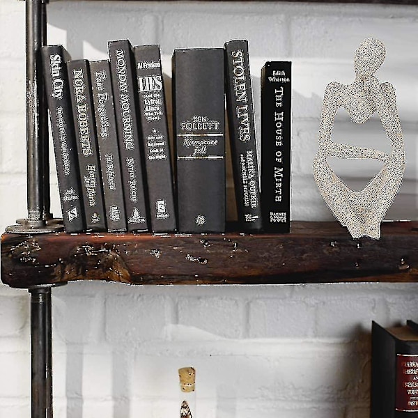 Tänkare Staty Abstrakt Skulptur Hartsstaty Heminredning Modern Hemmakontor Hylla Skrivbordshylla Dekoration Julgåva (sandsten Färg, (1 Styck)