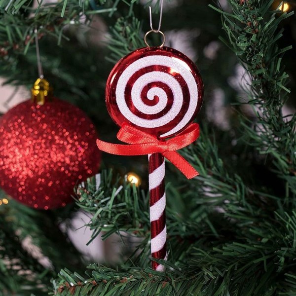 Julepyntsett med 6, knusesikre juledekorasjoner til jul