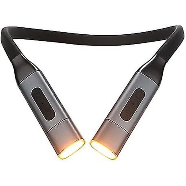 Uppladdningsbar nacklampa boklampa lämplig för sängläsning på natten 3 färger ljusstyrka steglös dimning nackläsningslampa (1 st)