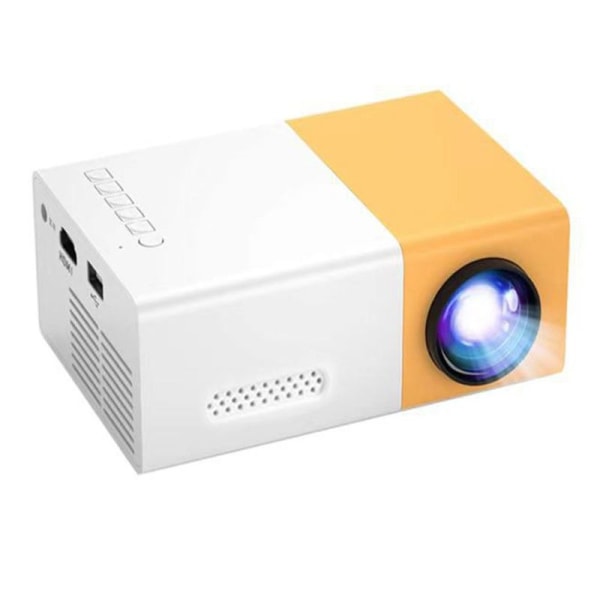 Miniprojektor - Bärbar 1080P filmprojektor, kompatibel med smartphones och bärbar dator