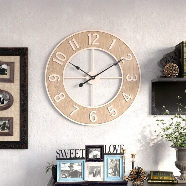 60cm Hageklokke Værbestandig Retro Design 23 Tommer