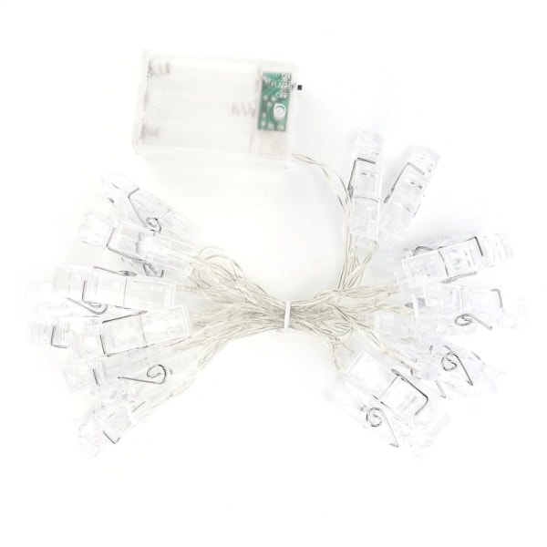 2,2 m Innovative LED fotoklipsnor til indendørs DIY-hjem