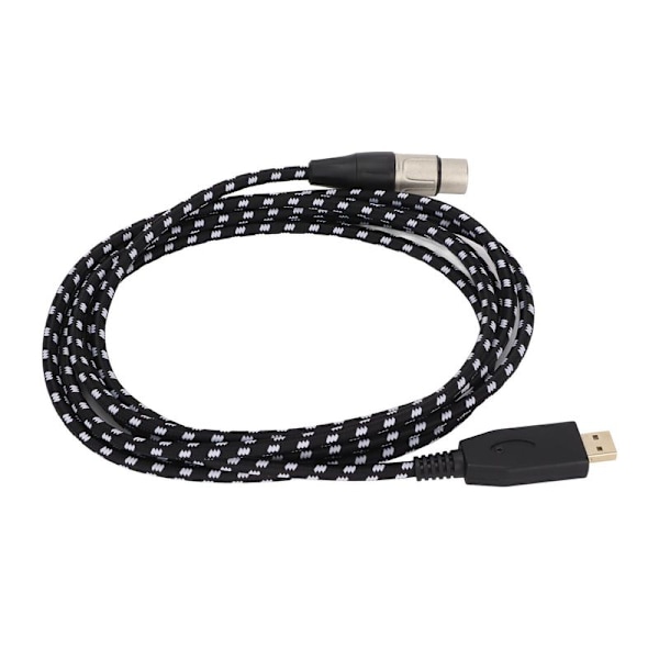 USB-mikrofonkabel, USB till XLR-hona, 3-stiftskabel för
