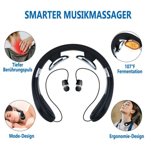 Multifunktionellt axel- och nackmassageinstrument, U-format intelligent