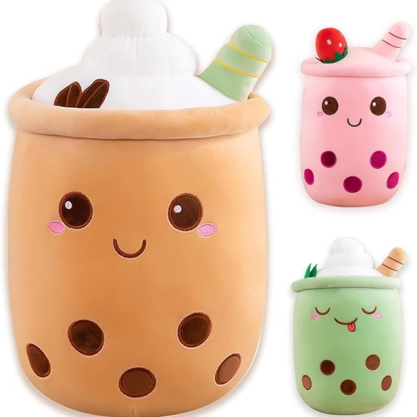 Boba Tea Kos Koselig Plysj, Plysj Fylt Leke Boba Te Kopp Kaffe 50cm