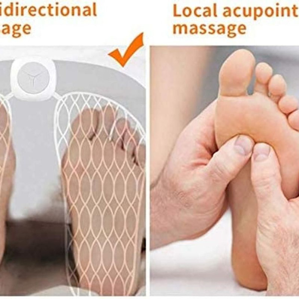 Foot Stim Pro Fysioterapiahierontamatto, Taitettava Kannettava Sähköhierontamatto