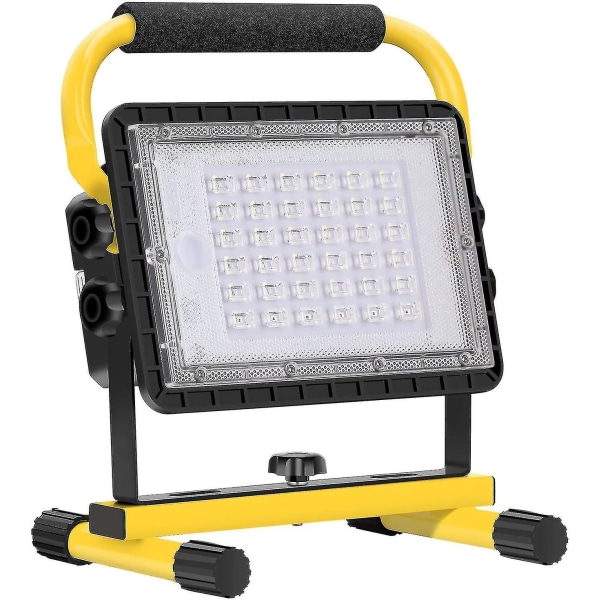 Genopladelig LED-projektør, 60w byggeplads projektører 20800mah genopladelig LED-arbejdslampe vandtæt nødsikkerhedslys til værksted, G