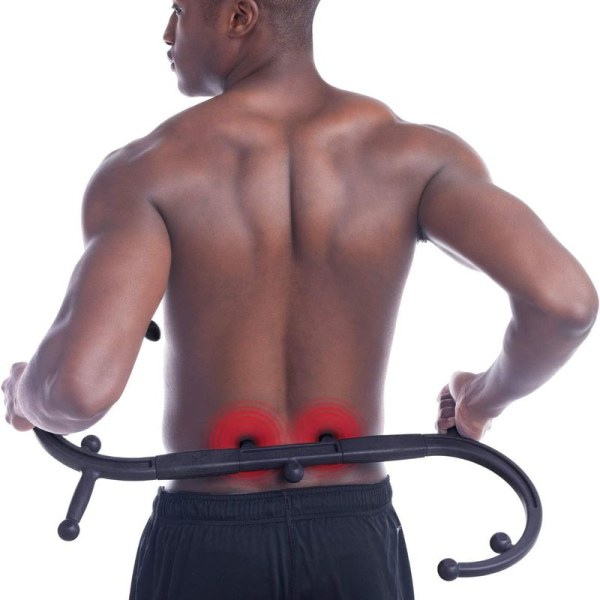 Triggerpunktmassageapparat + massageknoppar massagekrokstång rygg