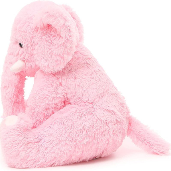 Elefant bamse, 50cm stor elefant plyslegetøj, pink