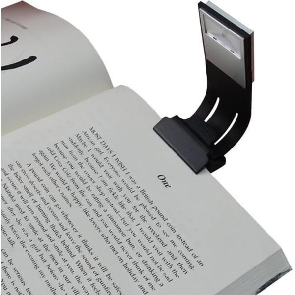 LED clip-on läslampa Solid switch 4 ljusstyrkenivåer bokljus Multifunktion: bokmärke, läslampa för bok, e-läsare, etc.