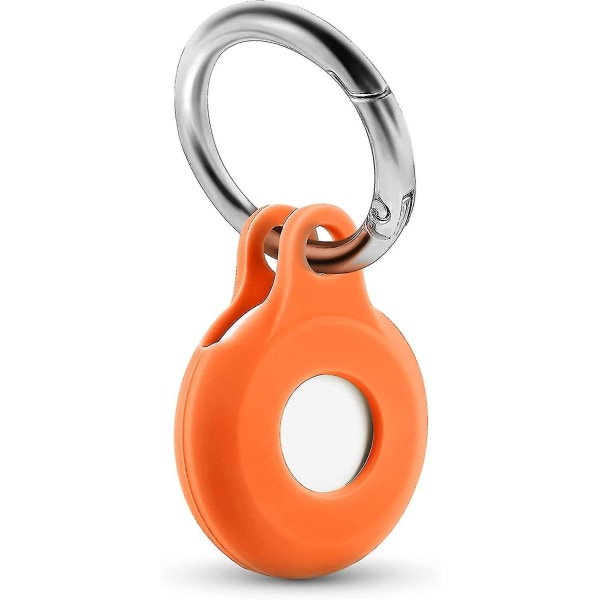AirTag case kompatibel med Apple AirTag case för AirTag nyckelring, pet AirTag -krage-orange Orange 1pack