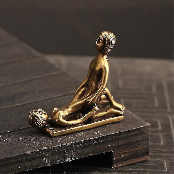 Erotisk bronsfigur kulturell erotisk prydnadssäng erotisk figur