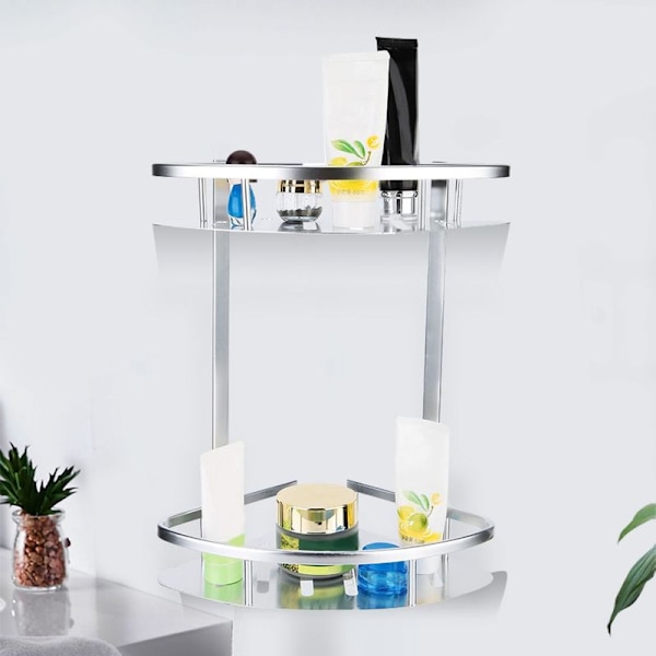 Tier Space Alumiininen Seinäkiinnitettävä Kylpyhuonehylly Suihkulla