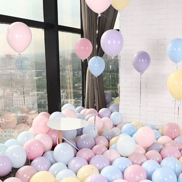 Chailert Ballong: 10-tums rosa ballong latexballong för