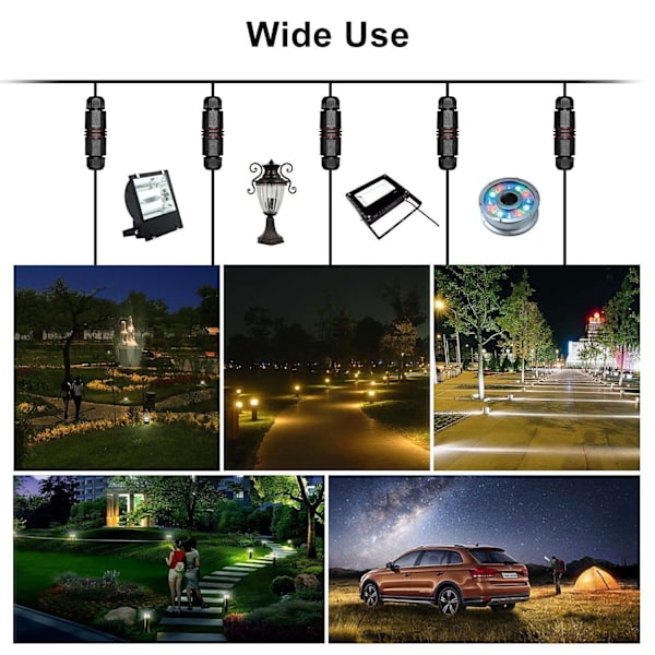 Liitosrasia, 6 kpl Liitosrasia IP65 Vedenpitävä Liitin Liittimet Ulkoinen Sähkökotelo ? 5.8-10mm