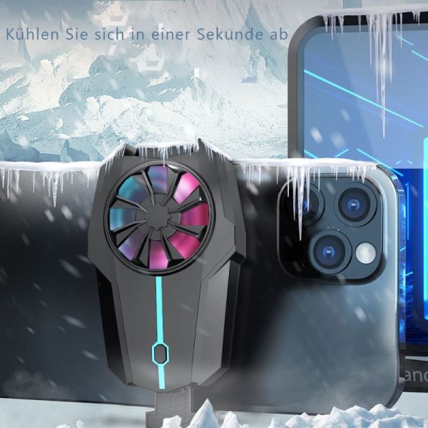 Black Shark FunCooler 2Pro mobiltelefon kylare fläkt LED temperaturdisplay