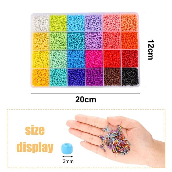 Glass Seed Beads for Bracelet Jewelry Making Kit Beads