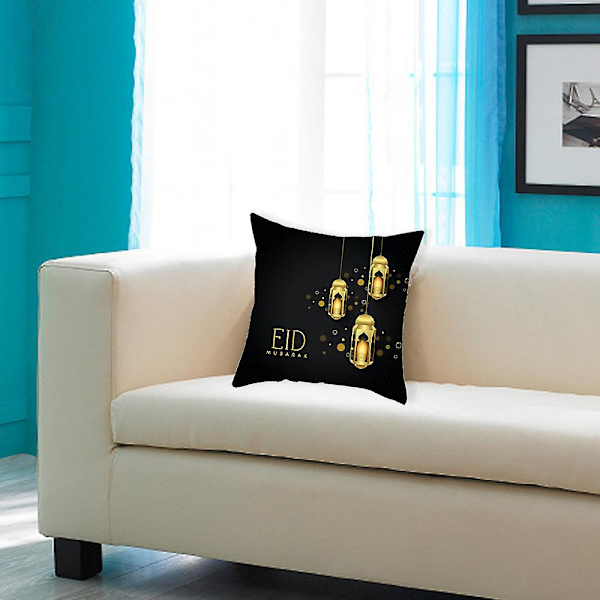 4 stk putetrekk islamsk firkantet kast putetrekk sovesofa sofa kast putetrekk dekorasjon (18 \"x 18\" / 45 * 45cm)