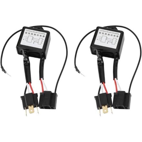 Polaritetsomskifter til LED - 2 stk. omvendt polaritetsadapter til H4
