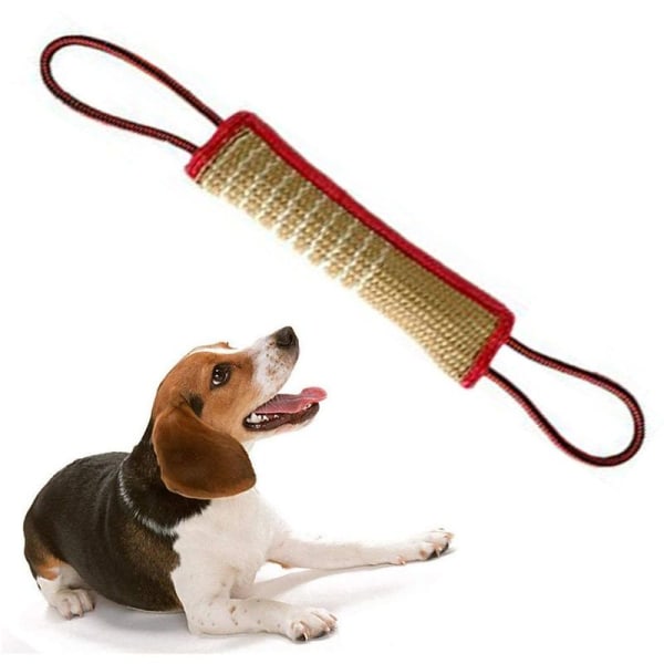 Bite pølse for hunder, jute bite pølse taulek og stil 1