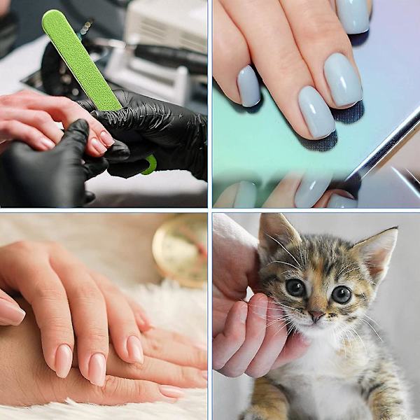 Set med 12 nagelfilar, 12,9x 1,2cm, Grupp A, Flerfärgad