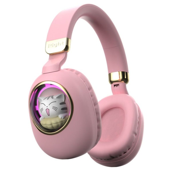 Trådlösa belysnings söta tecknade hörlurar Bluetooth-headset