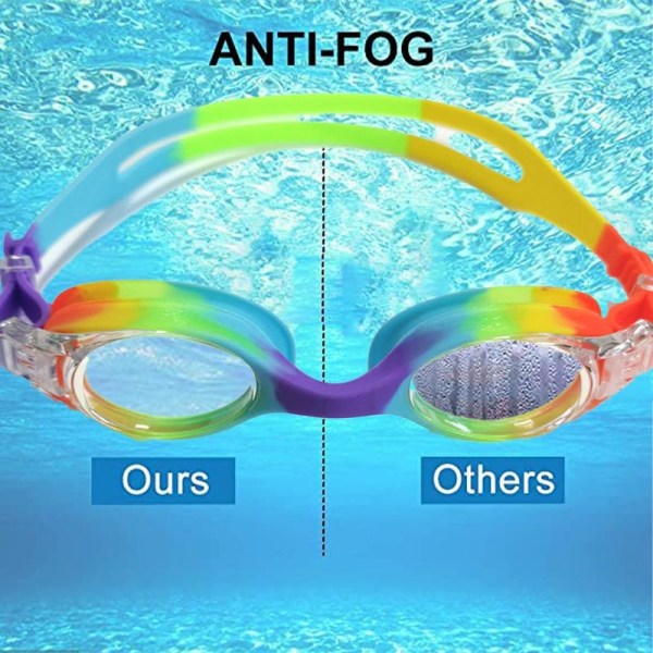Svømmebriller til børn, anti-dug, 100% UV-beskyttelse, til Form8