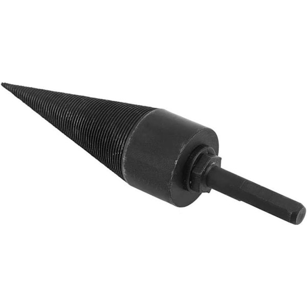 Eldvedsborr Splitter, Spjälkande Vedkonborr, 38mm Vedklyvborr Skruvkon Vedbrytarverktyg