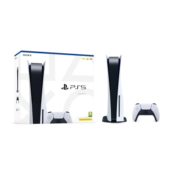Sony PlayStation 5 (PS5) Disc Edition white 10.4 cm