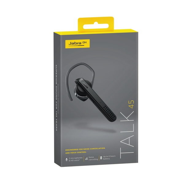 Jabra Talk 45 Bluetooth Headset - Svart black