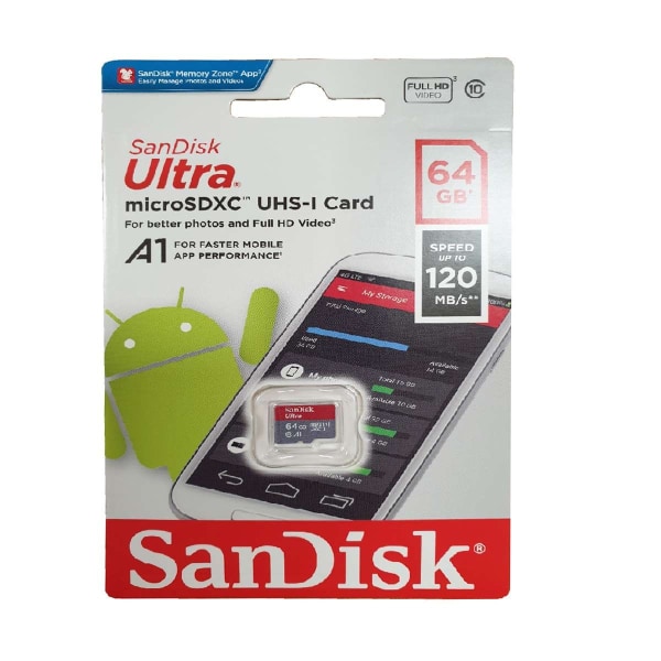 SanDisk Ultra 64 GB MicroSDXC minneskort Gray 32ed | Gray | Fyndiq