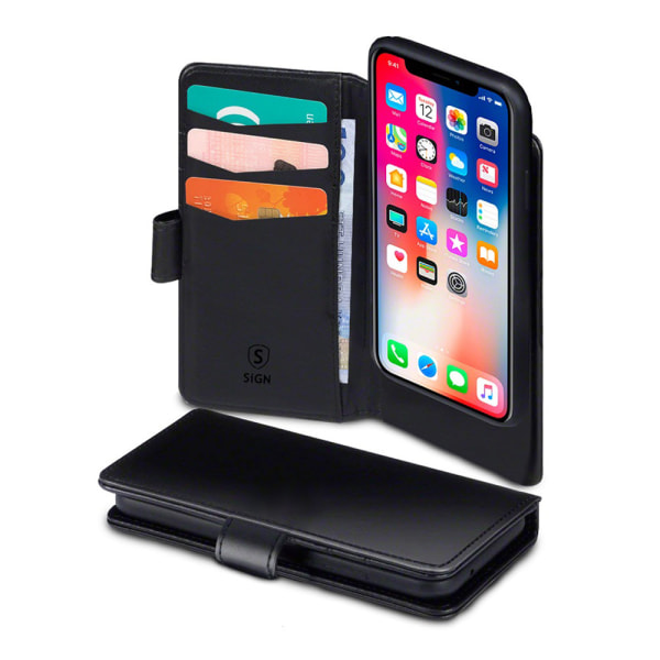 SiGN Plånboksfodral 2-in-1 för iPhone 11 Pro Svart black