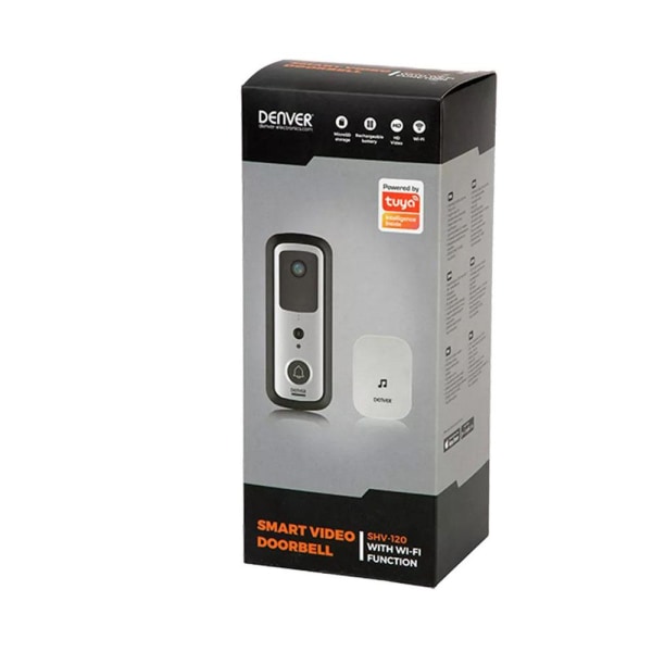 Denver SHV-120 Smart WiFi Video-dörrklocka Silver