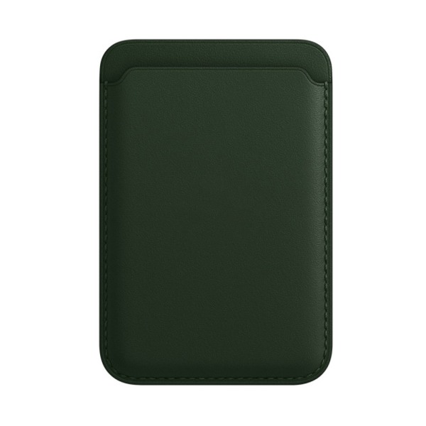 iPhone plånbok i läder med MagSafe – Grön Green