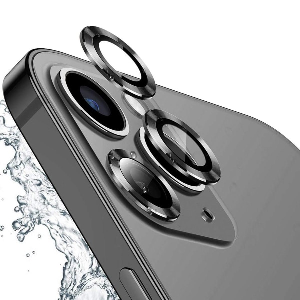 iPhone 11 Pro/11 Pro Max/12 Pro Kameralinsskydd Aluminum Alloy black