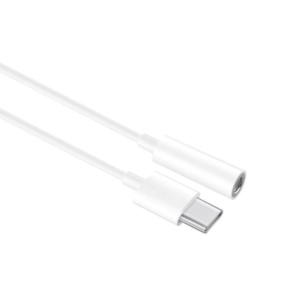 Huawei Adapter USB-C till Hörlursuttag 3.5 mm Original - Vit Vit