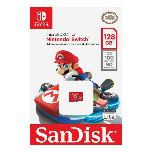 SanDisk Nintendo Switch 128 GB MicroSDXC minneskort Röd 10.92 mm