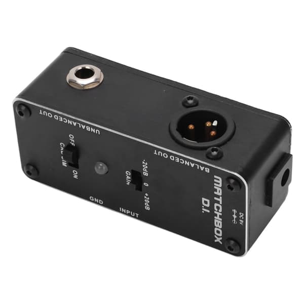 DI-effektpedal sort multifunktionel elektrisk guitar baspedaler XLR-lydgrænseflade