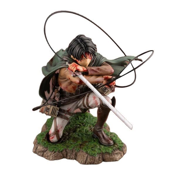 Attack on Titan Levi Ackerman PVC-figur Anime Actionfigur Model Legetøj Ny