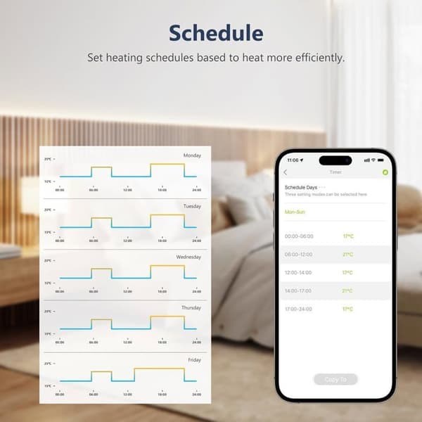 Smart Radiator Termostathoved - Bluetooth-forbindelse (HUB PÅKRÆVET), Smart Termostat til Varmtvandsradiatorer