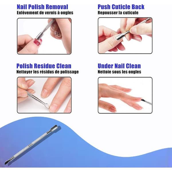 2 stk. Professionel neglebåndstang i rustfrit stål, bruges til pedicure og manicure.