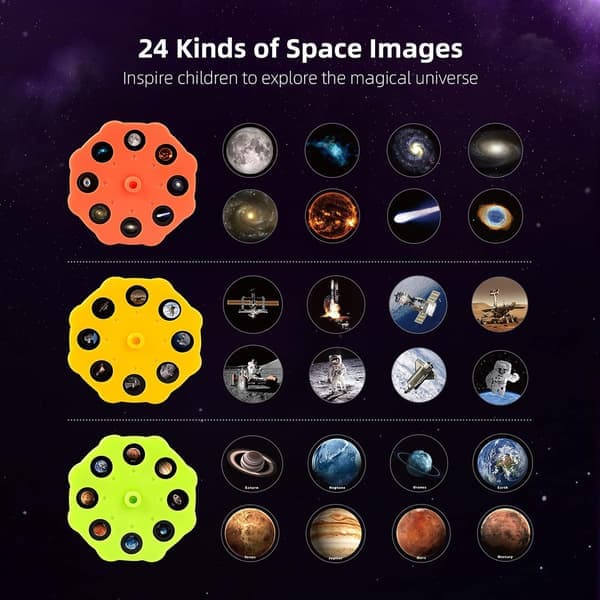 Solsystem til børn, talende astronomi solsystem model kit, planetarium projektor med 8 planeter rumlegetøj til drenge og piger