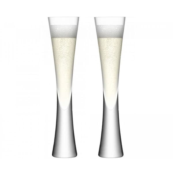 170 ml Klara Champagneglas | Set om 2 | Munblåst och Handgjort Glas